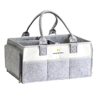 Design moderne personnalisable feutre Rectangle couches stockage multifonction bébé couches Caddy organisateur 3-6L capacité Carton emballage