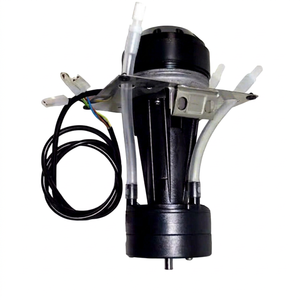 Agitateur de refroidissement noir chromé avec moteur EBM M2E068-CF10-17, alimentation 220V/50Hz, turbine Gol-92 pour recirculation d'eau froide - Product Image 1