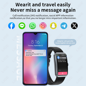 <span class=keywords><strong>Montre</strong></span> <span class=keywords><strong>Connectée</strong></span> LIGE BWR11 CE ROHS pour Femmes, Appels Bluetooth, Moniteur de Fréquence Cardiaque et Pression Artérielle, <span class=keywords><strong>Bracelet</strong></span> Intelligent pour Hommes, Téléphone Connecté - Product Image 3