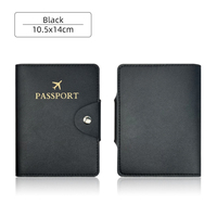 Porte-cartes d'identité personnalisés Haoran, porte-passeport en cuir PU, porte-passeport design