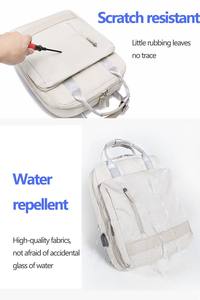 Sac à dos pour ordinateur portable pour filles et femmes, logo personnalisé, vente en gros, haute qualité, sac à dos de voyage avec USB - Product Image 2