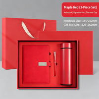 Carnet de notes A5 en cuir PU de luxe personnalisé, cadeau d'affaires, papeterie de direction, stylo, clé USB, tasse isotherme, articles promotionnels de bureau