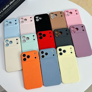 Funda de Silicona Líquida Colorida de Alta Calidad, Venta Caliente, Carga Inalámbrica Magnética, Funda Protectora Antigolpes para iPhone 17 Pro - Product Image 1