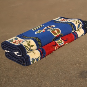 Alfombra de Oración Floral de Alta Densidad con Diseño de Arco de Mezquita, Poliéster Transpirable, Lavable, Acolchada, para Uso Doméstico, Islámica, Gran Stock Disponible - Product Image 1
