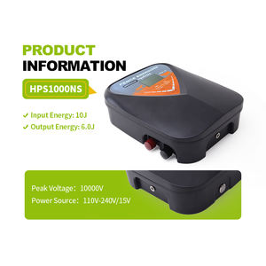 Energía almacenada 10J AC 110-240V y DC 12V Pantalla LCD alimentada por batería Energizador de valla eléctrica con fuerte descarga - Product Image 6