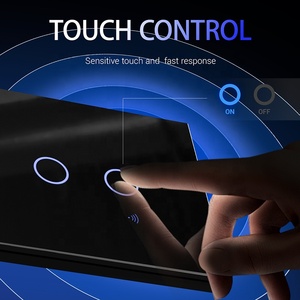 Smart Home Kits And <strong>System</strong> Glass 3mm <strong>Touch</strong> Panel 3 Gang Smart Switch <strong>Sensitive</strong> <strong>Touch</strong> Button With App <strong>Control</strong> Voice <strong>Control</strong> - Product Image 3