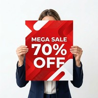 Vente en gros personnalisée, super promotion, 70 % de réduction sur l'impression d'affiches pour la promotion de vente au détail, affiches publicitaires