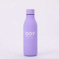 Bouteille Thermique Portable Personnalisée avec Logo Gravé au Laser, Bouteilles d'Eau Isolées à Double Paroi pour le Voyage