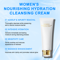 Nettoyant Visage Hydratant et Nourrissant aux Acides Aminés, Végétalien, à l'Acide Hyaluronique et Niacinamide, Contrôle du Sébum, Démaquillant Doux