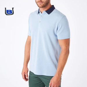 Venta al por mayor de fábrica personalizada OEM ODM nuevo estilo de moda poliéster Vintage elegante Casual tejido de punto Polo camiseta para hombres - Product Image 3