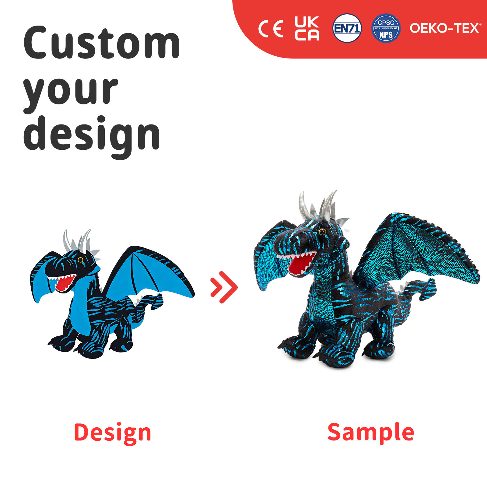 Animal en peluche personnalisé