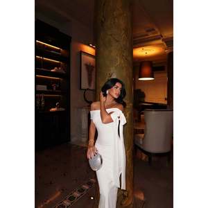 Vestido de Noche Midi Blanco Brianna - Product Image 6