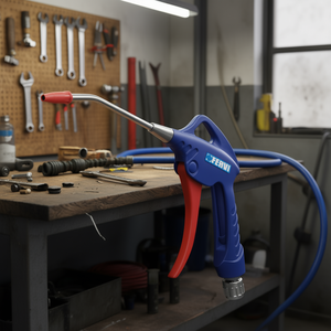 Pistolet à air comprimé Fervi avec buse métallique et gâchette rouge pour utilisation avec air comprimé - Product Image 3