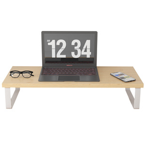 Computer Riser Stand Monitor <b>Bracket</b> Heightening Base Desktop Storage Rack Office Desk <b>Shelf</b> Modern Rectangle Standing Type - Product Image 5