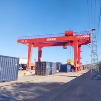 Grue portique conteneurs de 45 tonnes à double poutre, montée sur rail, grue de superposition de conteneurs RMG pour entrepôt de conteneurs