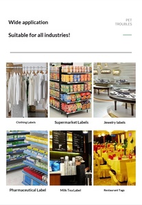 Custom pet stickers: silver <b>labels</b>, matt silver self-adhesive <b>labels</b>, oven-safe, high- and low-temperature resistant self-adhesi - Product Image 5