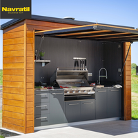 Abri Solaire Personnalisé en Gros pour Cuisine Extérieure, Barbecue à Gaz, Meuble de Cuisine et Grill