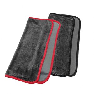 Toalla Rectangular/Cuadrada de Microfibra de Terciopelo Coral de Doble Capa, Súper Absorbente, 1300 GSM, de Secado Rápido para Lavado, Pulido y Secado de Autos - Product Image 1