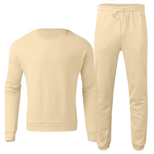 100% coton biologique hommes français éponge poids moyen pull survêtement ensemble Logo personnalisé pour l'hiver Gym Sportswear haute qualité Air - Product Image 5