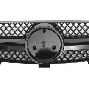 แถบตกแต่งกระจังหน้ารถยนต์ กระจังหน้าทรง AMG สำหรับ Mercedes Benz CLK W209 2003-2009 อะไหล่ภายนอก - Product Image 5