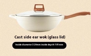 Juego de estufa de gas para el hogar con cocina de inducción con sartén <span class=keywords><strong>Wok</strong></span> universal antiadherente y juego de utensilios de cocina <span class=keywords><strong>Sun</strong></span> on <span class=keywords><strong>Wok</strong></span> - Product Image 6