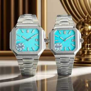 <b>Custom</b> <b>Logo</b> Men's Mechanical <b>Watches</b> <b>Automatic</b> Movement Date Sweep Seconds 41mm Stainless Steel Case Sapphire Crystal Dial Olive - Product Image 4