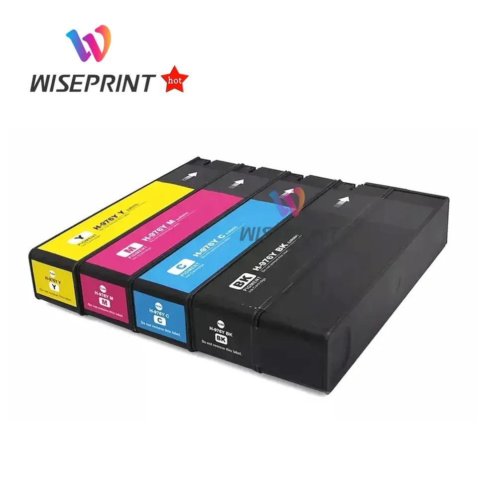 Wiseprint Compatible HP 976 976Y Color Ink Cartridge For HP976 PageWide pro 552dw 552dn 577dw 577z P55250dw P57750dw Printer