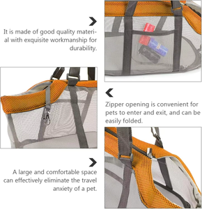 Có Thể Gập Lại Mềm Mặt Lưới Con Chó Túi Xách Đóng Mở <span class=keywords><strong>Pet</strong></span> Tàu Sân Bay Du Lịch Tote Túi Cho Con Chó Con Mèo - Product Image 4