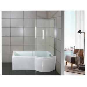 <span class=keywords><strong>Baignoire</strong></span> Courbée Populaire 2020 avec Paroi de Douche en Verre, Baignoires en Forme de B et de P - Product Image 1