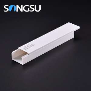 Venta al por mayor de plástico Pvc cubierta de cable duradero cable eléctrico canalización de plástico blanco canales de cable - Product Image 5