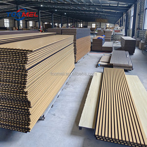 2023 Popular <strong>Wood</strong> <strong>Panels</strong> on Wall 2800*600mm Acoustic <strong>Panels</strong> Slat Acoustic <strong>Panel</strong>