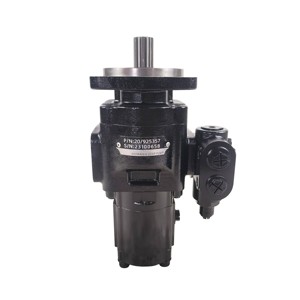 Pompe hydraulique à engrenages à 2 étages HUAMAO compatible JCB, 5 CV, 250 bars, port 1/2 pouce - Product Image 4