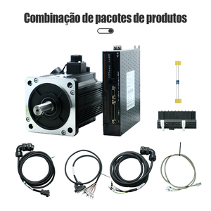 Kit de Motor AC Monofásico Brasil 130ST-M15025 3.8KW 15Nm 220V 2500RPM con Accionamiento T3DF 2500PPR y Juego de Cables para Máquina - Product Image 1