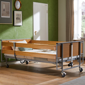 Cama Médica Eléctrica Parcial de Madera con Certificado IEC 60601 para Cuidado de Pacientes en Hogares de Ancianos y Hospitales - Product Image 2