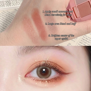 Palette d'ombres à paupières vegan hautement pigmentées mates personnalisées, marque privée, <span class=keywords><strong>maquillage</strong></span> scintillant, ombres à paupières multichromes chatoyantes - Product Image 4