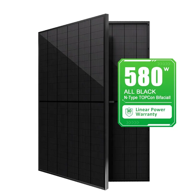Fábricas 560W 550W 585W Mono con 30 años de garantía TOPCon N-type Precio Paneles solares Módulo fotovoltaico