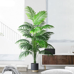 Grande branche d'arbre artificielle Monstera <span class=keywords><strong>de</strong></span> 90 cm, 24 feuilles, plante tropicale en plastique vert, décoration pour la <span class=keywords><strong>maison</strong></span> et le <span class=keywords><strong>jardin</strong></span> - Product Image 1