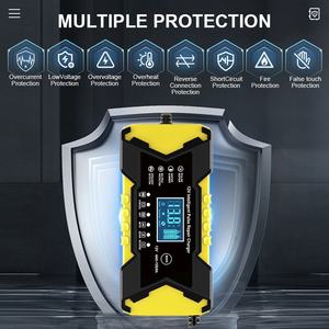 เครื่องชาร์จแบตเตอรี่มอเตอร์ไซค์อเนกประสงค์ 12V6A แบบอัจฉริยะ พร้อมฟังก์ชั่นซ่อมแซมแบตเตอรี่  72w สำหรับรถยนต์ - Product Image 3