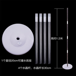 Colonne de ballons lumineuse pour table, <span class=keywords><strong>d</strong></span>écoration de fête flottante, support de table flottant pour ballons, base à injection <span class=keywords><strong>d</strong></span>'<span class=keywords><strong>eau</strong></span> pour mariage - Product Image 6