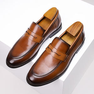 Chaussures Oxford décontractées britanniques de haute qualité en cuir véritable pour hommes, bout fermé, fabriquées à la main, style rétro, été, intemporelles - Product Image 3