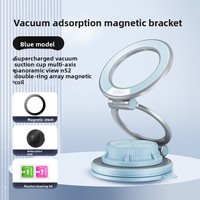 Support magnétique pour téléphone X323, ultra-fin, à ventouse, rotation à 360°, en alliage d'aluminium, pour tableau de bord de voiture, compatible avec les téléphones, tablettes et ordinateurs portables