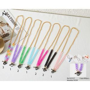 Catena per Occhiali 70Cm con Fibbia in Plastica Tre in Uno Catena da Corpo alla Moda - Product Image 1