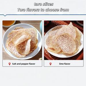 Borsa da imballaggio <span class=keywords><strong>Gourmet</strong></span> Taro essiccato al forno fette croccanti Texture Extra dura con sapore di Lime piccante Snack cinesi nutrienti Snack - Product Image 2