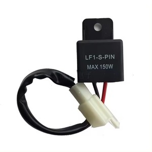 12A 2Pin Electronic <span class=keywords><strong>LED</strong></span> Flasher Relé para Honda Kawasaki Suzuki <span class=keywords><strong>Yamaha</strong></span> Motocicleta Motor Turn Signal Bulb Hyper Flash - Product Image 1