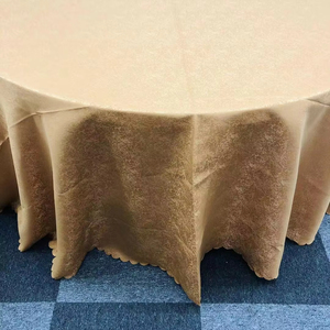 Nappe ronde dorée <span class=keywords><strong>de</strong></span> 120 pouces <span class=keywords><strong>de</strong></span> l'usine <span class=keywords><strong>de</strong></span> nappes - Nappe <span class=keywords><strong>de</strong></span> qualité supérieure pour mariage, fête, banquet et événements - Product Image 3