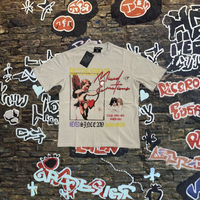 T-shirts pour hommes à manches courtes, style décontracté quotidien, de créateur, avec logo rouge Angel Hot Drilling et motifs mixtes, vente en gros à prix bas