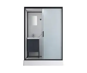 ตู้อาบน้ำโดยรวมสำหรับห้องน้ำที่มีแผงด้านหลังหนา-ความยาว1.4เมตรกว้าง1.1เมตรสูง2.10เมตร - Product Image 1