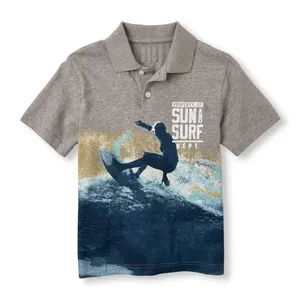 소년 그래픽 폴로 셔츠 어린이 유아 폴로 t 셔츠 디자인 캐주얼 착용 여름 짧은 소매 인쇄 폴로 소년 의류