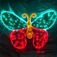 Nouveauté 2026 : Lumières LED géantes motif abeille de haute qualité pour la décoration extérieure de Noël, des rues, des centres commerciaux et des parcs d'attractions