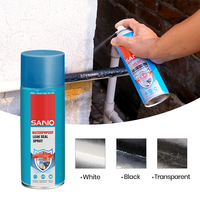 SANVO Spray étanche 400ml 650ml Revêtement liquide Joint d'étanchéité Réparation Spray Caoutchouc Toit Fuite Imperméabilisation Mastic Spray